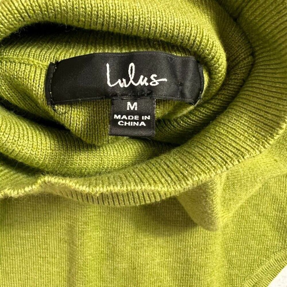 LULUS Bodysuit Changing With The Seasons Lime Green Knit Cutout Knit - Picture 4 of 13